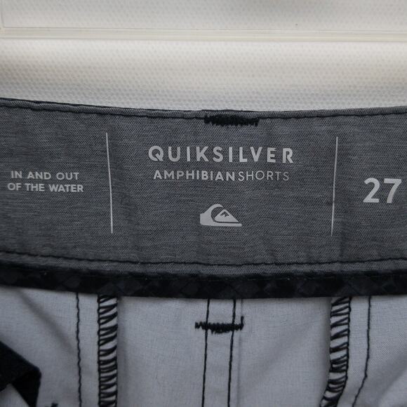 Quiksilver Amphibian Shorts Men’s 27 Charcoal Gray DryFlight Hybrid Water Repel - Picture 3 of 12